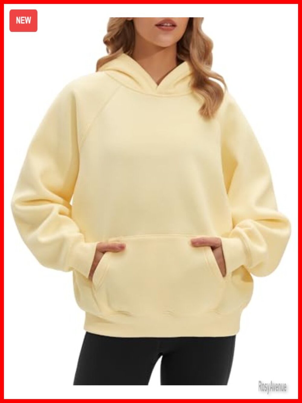 Oversized Fleece Hoodie Kangaroo Pocket Long Sleeve Pullover Sweatshirt